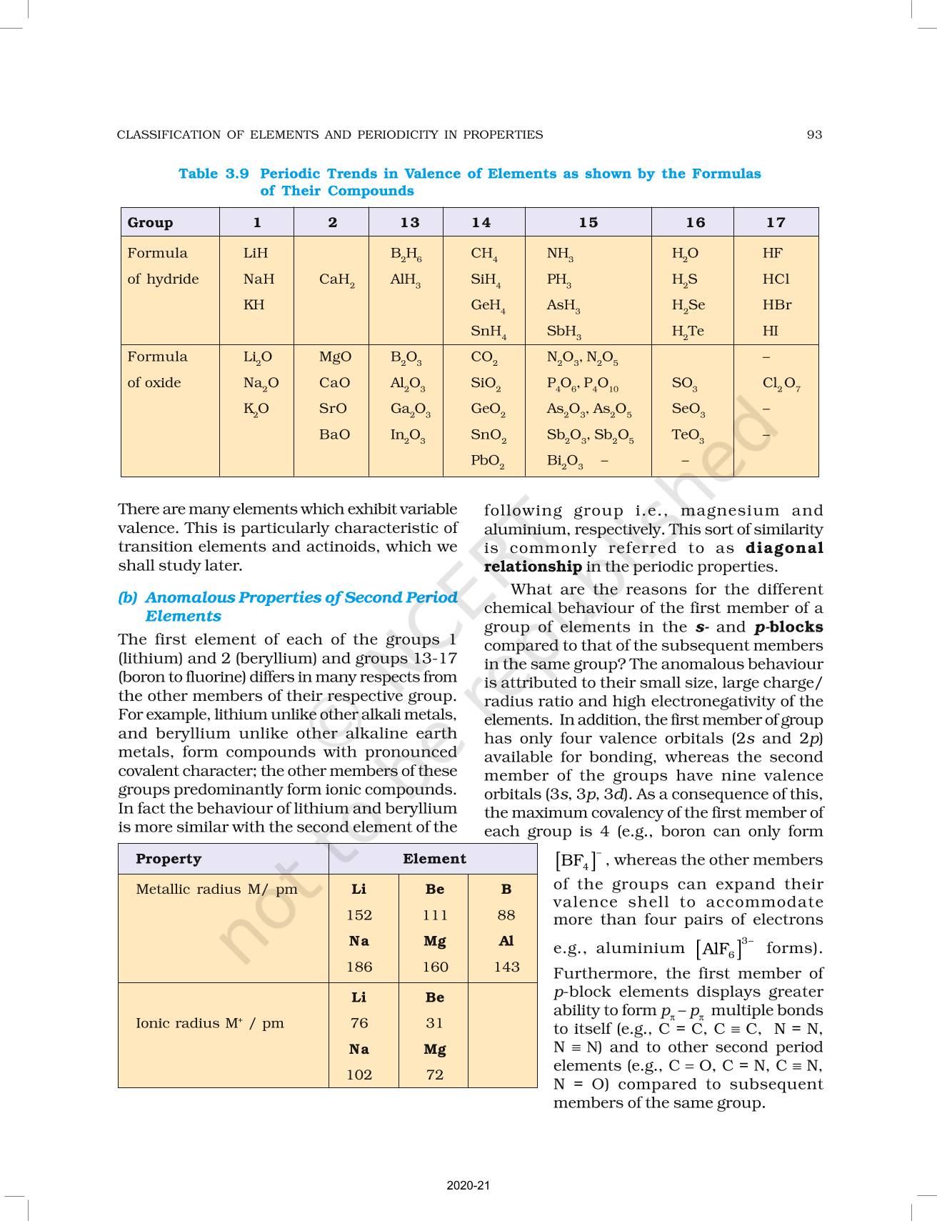 Classification Of Elements And Periodicity In Properties - NCERT Book ...